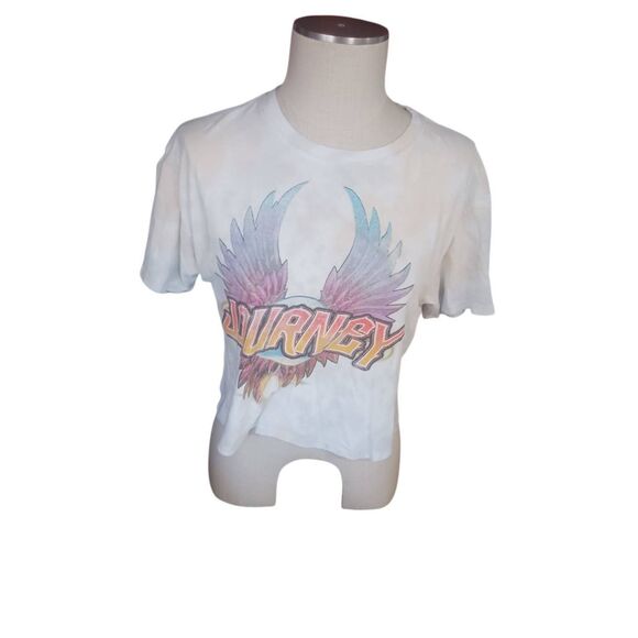 Journey band tee Medium cropped tye dye - Picture 1 of 3